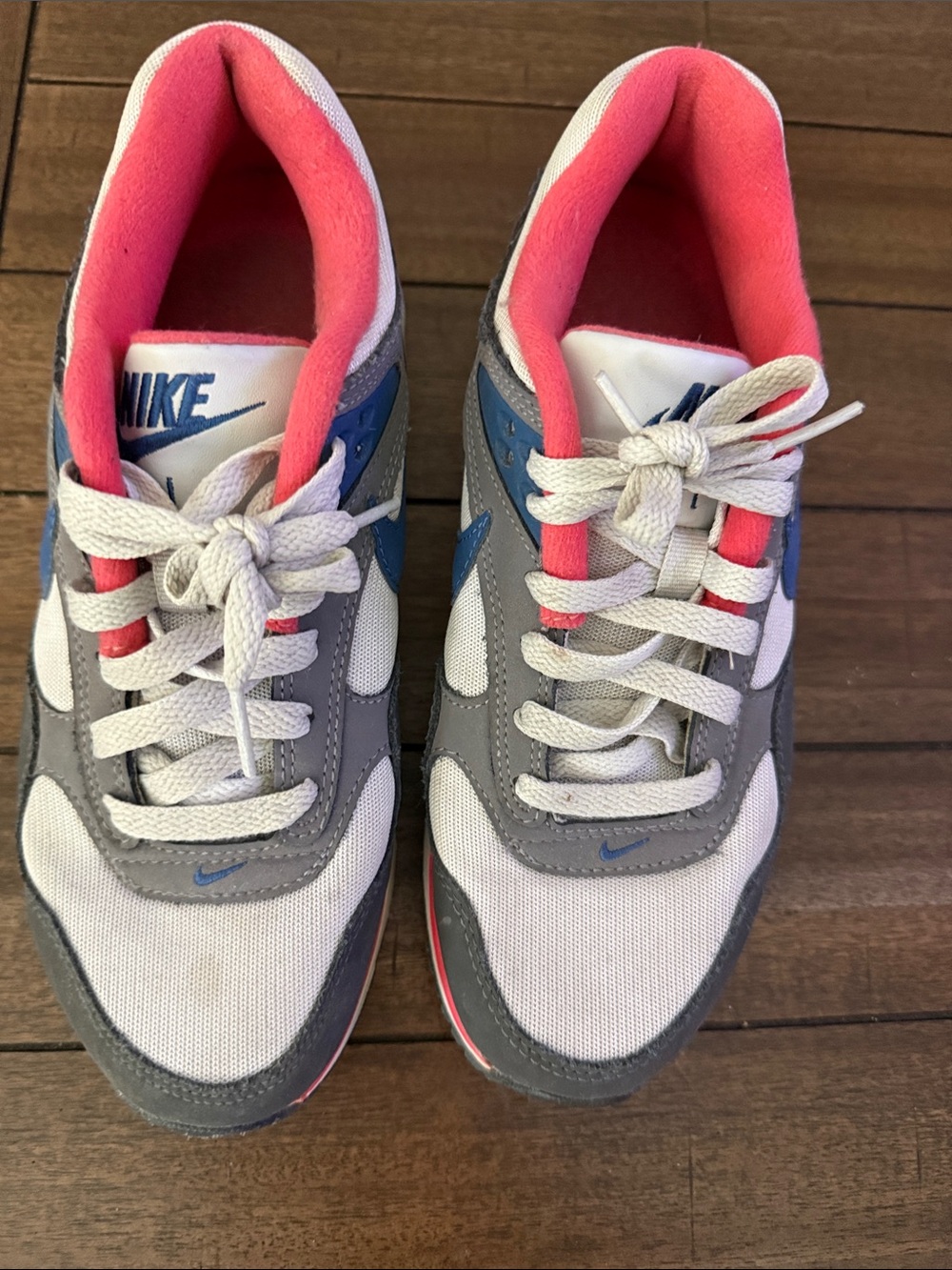 Nike Air Gray White Blue Pink Sneakers